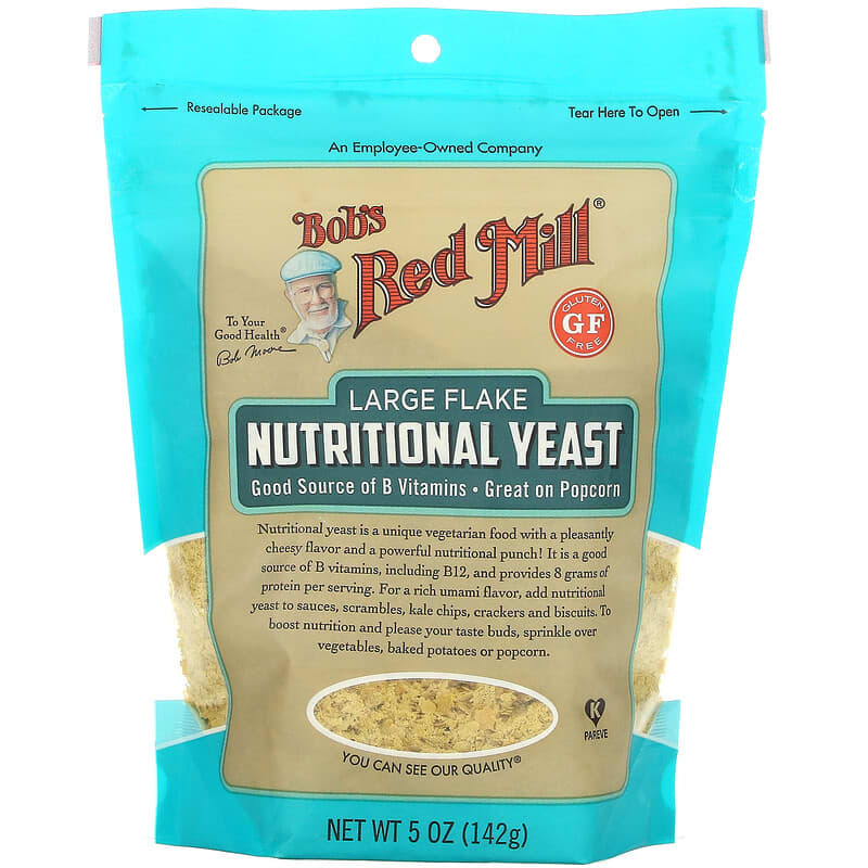 Bob's Red Mill Large Flake Nutritional Yeast Gluten Free 5 oz (142 g) 39978025463