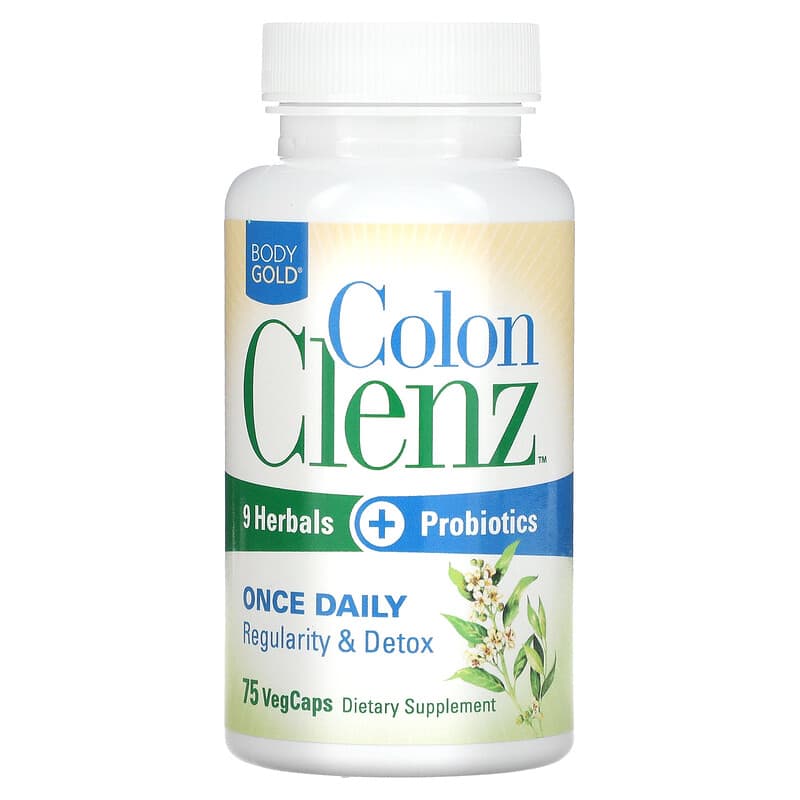 BodyGold, Colon Clenz, 75 VegCaps 47868437050