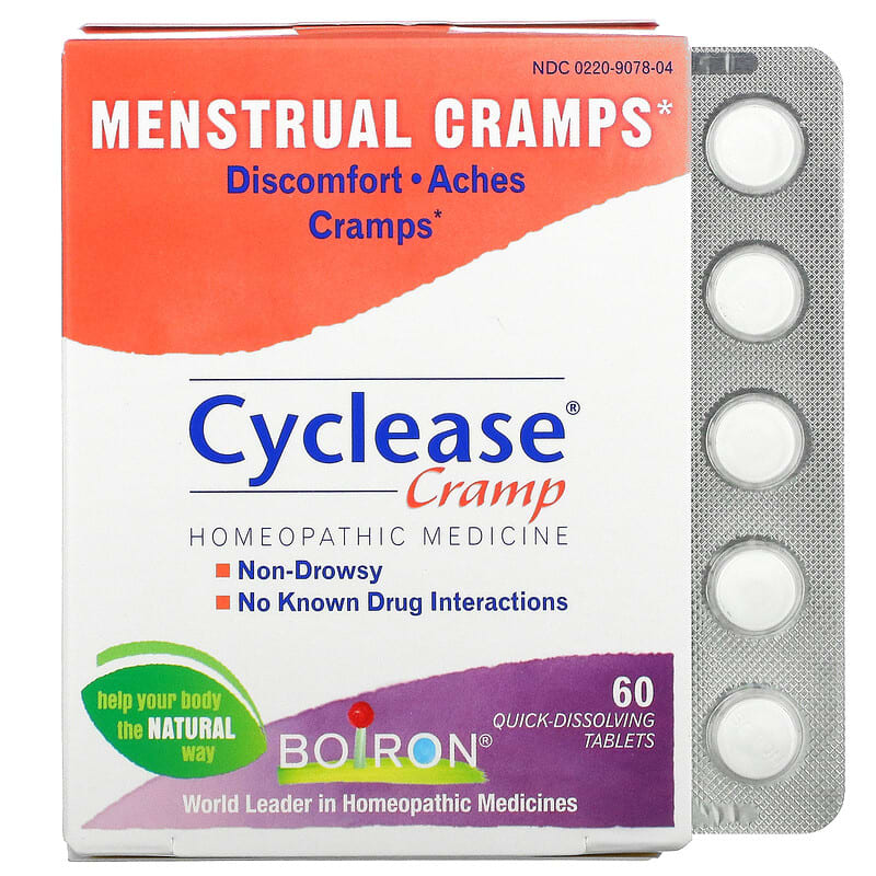Boiron Cyclease Cramp Menstrual Cramps 60 Quick-Dissolving Tablets 306969078044