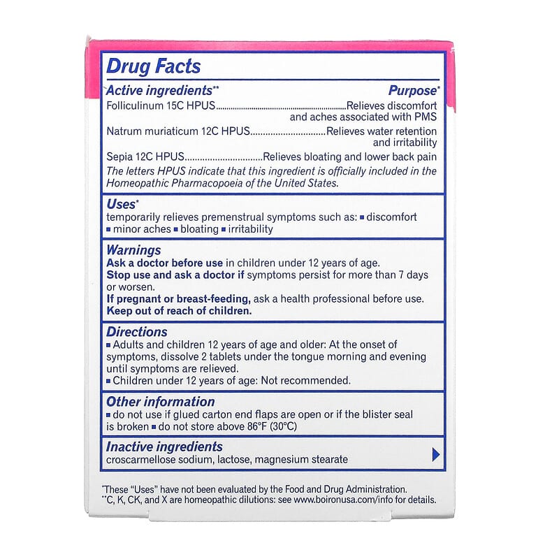 Boiron, Cyclease PMS, 60 Quick-Dissolving Tablets 306962615604