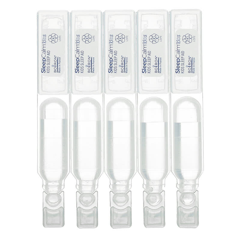 Boiron, Kids, SleepCalm Liquid Doses, 3+ Years, Melatonin-Free, 15 Pre-Measured Liquid Doses, 0.034 fl oz (1 ml) Each 306969309094