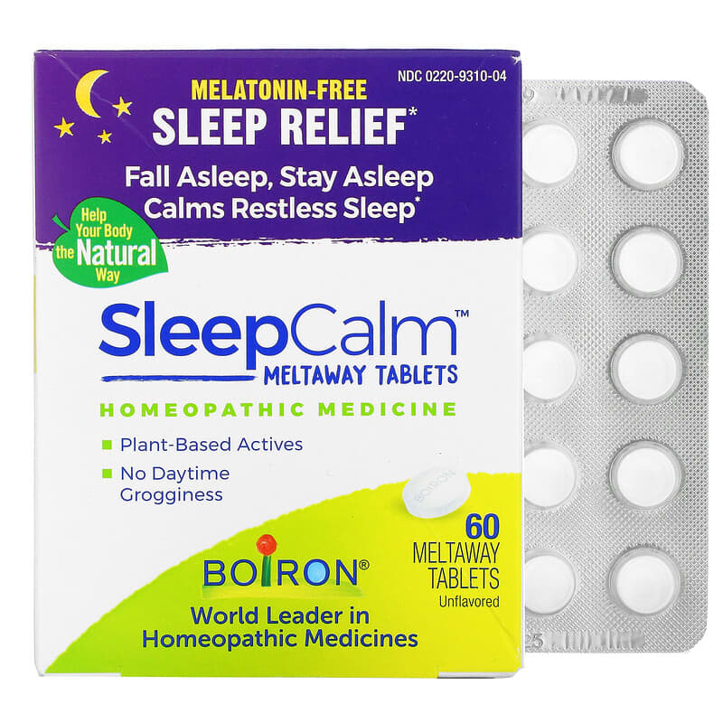 Boiron Sleep Calm Meltaway Tablets Unflavored  60 Meltaway Tablets 306969310045