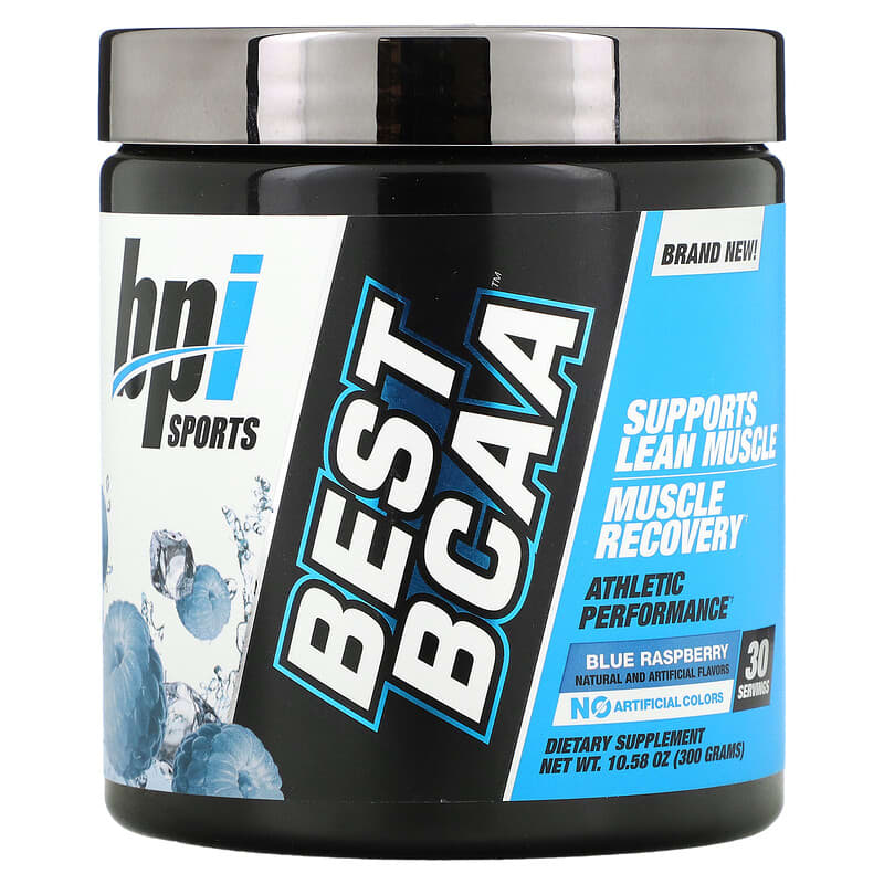 BPI Sports Best BCAA Blue Raspberry 10.58 oz (300 g) 851780006320