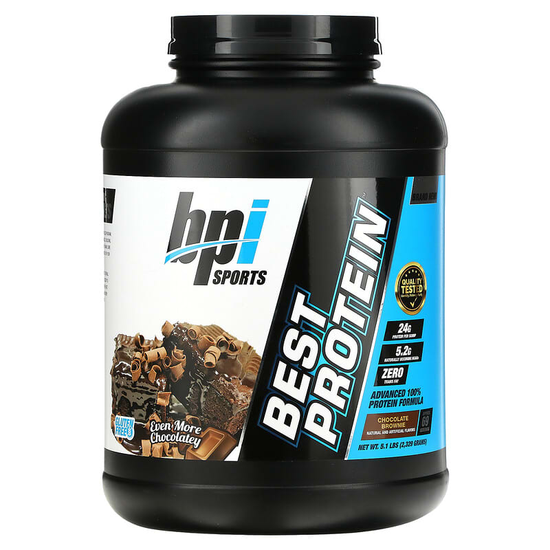 BPI Sports Best Protein Advanced 100% Protein Formula Chocolate Brownie 5.1 lbs (2,329 g) 811213026899