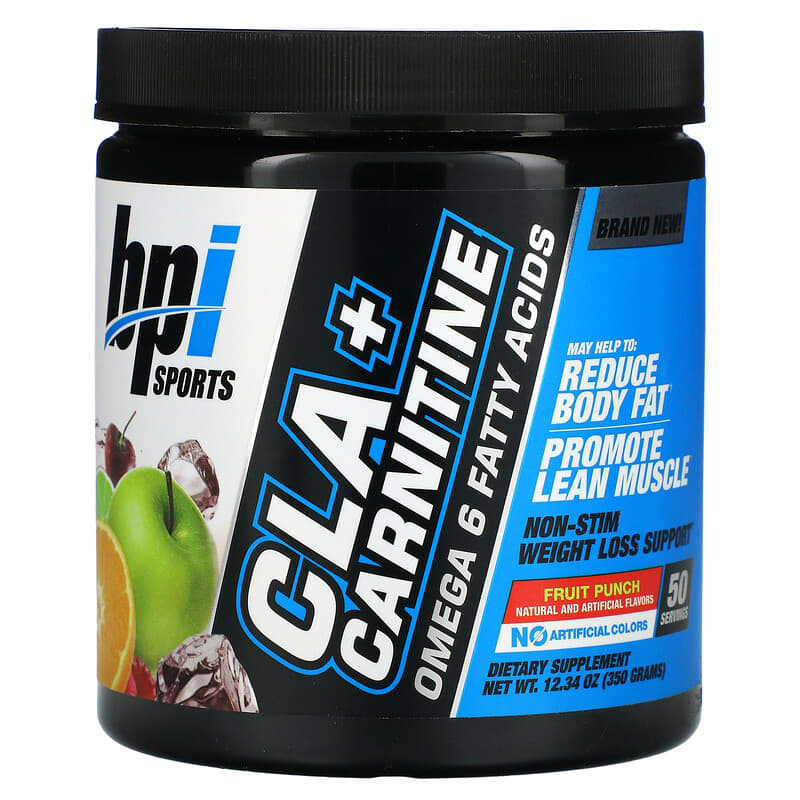 BPI Sports CLA + Carnitine Fruit Punch 12.34 oz (350 g) 811213026653