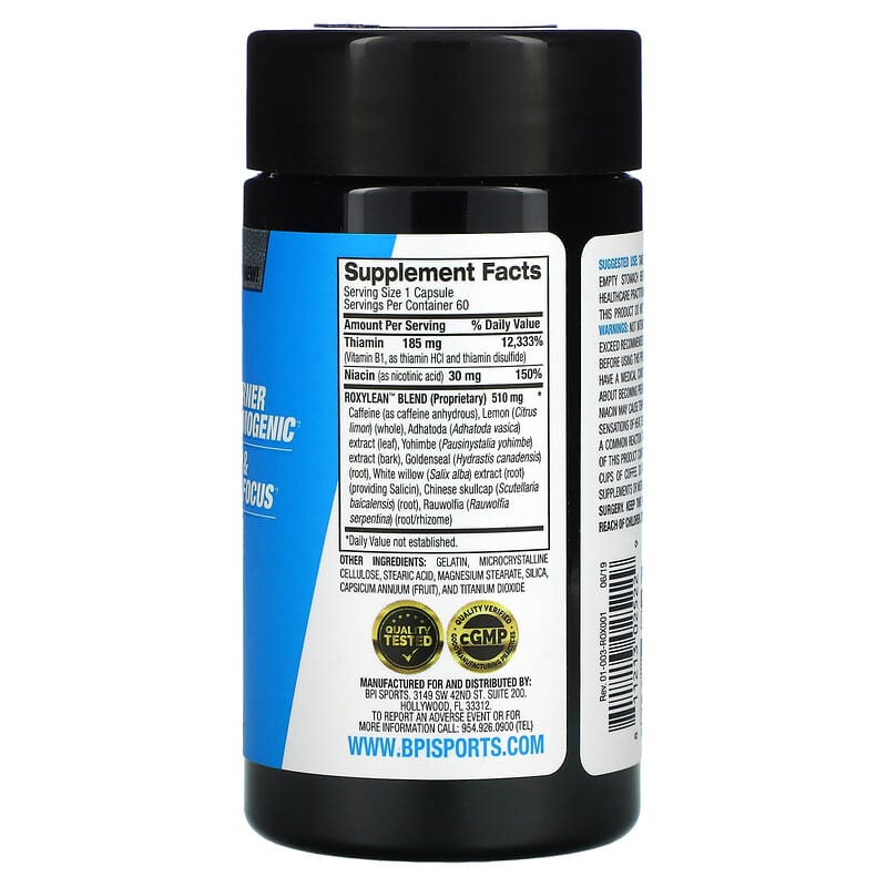 BPI Sports, RoxyLean, 60 Capsules 811213025229