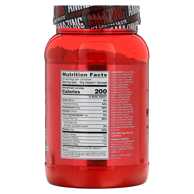 BSN, Syntha-6, Cold Stone Creamery, Berry Berry Berry Good, 2.59 lb (1.17 kg) 834266009725