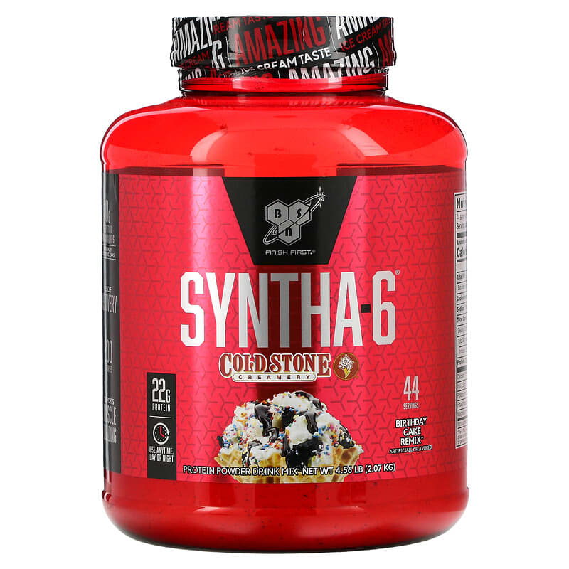 BSN Syntha-6 Cold Stone Creamery Birthday Cake Remix 4.56 lb (2.07 kg) 834266008803
