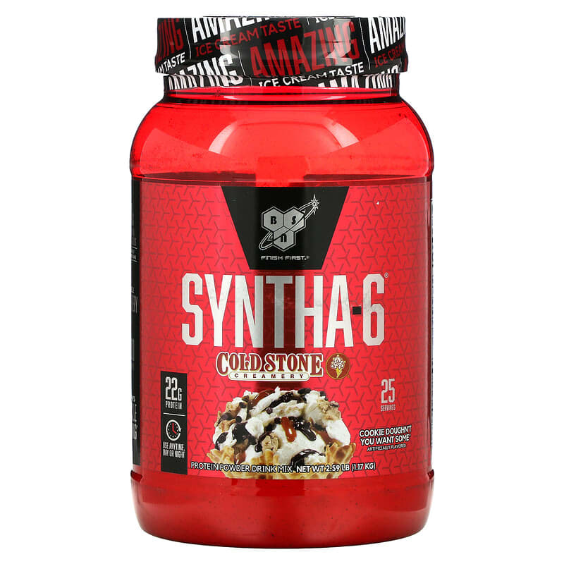 BSN Syntha-6 Cold Stone Creamery Cookie Doughn't You Want Some 2.59 lb (1.17 kg) 834266009923