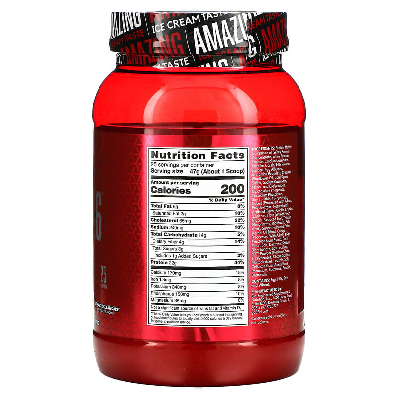 BSN, Syntha-6, Cold Stone Creamery, Germanchokolatekake, 2.59 lb (1.17 kg) 834266008773