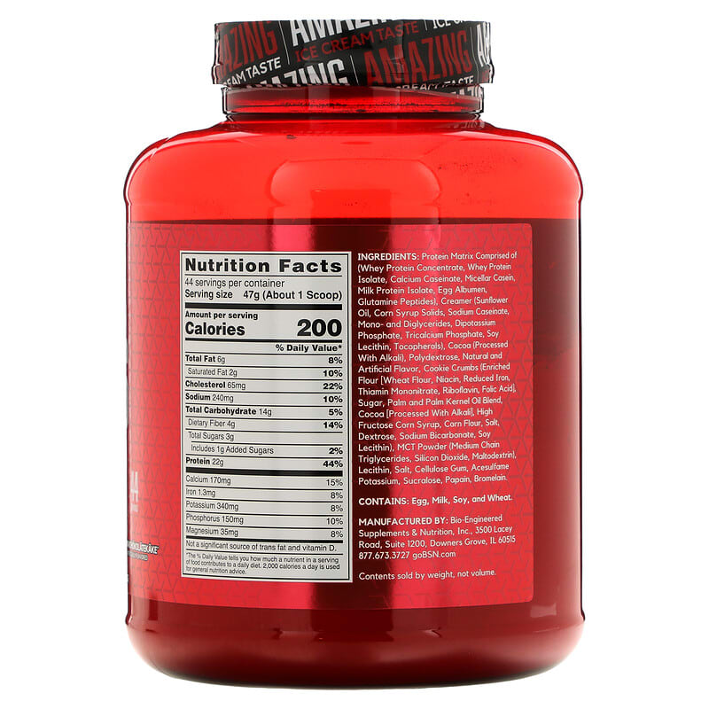 BSN, Syntha-6, Cold Stone Creamery, Germanchokolatekake, 4.56 lb (2.07 kg) 834266008810