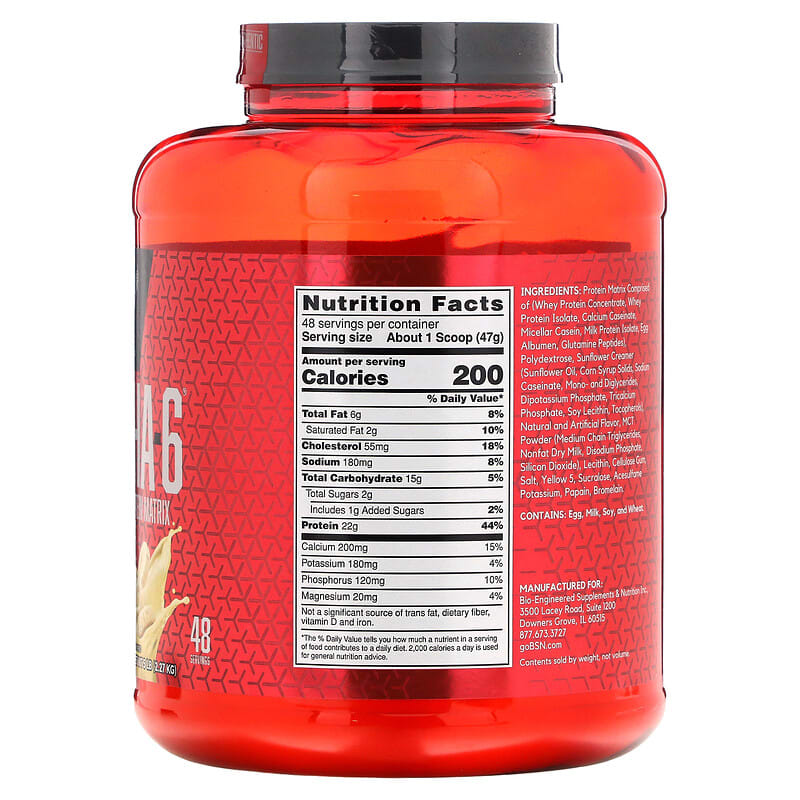 BSN, Syntha-6, Ultra Premium Protein Matrix, Banana, 5 lb (2.27 kg) 834266007356