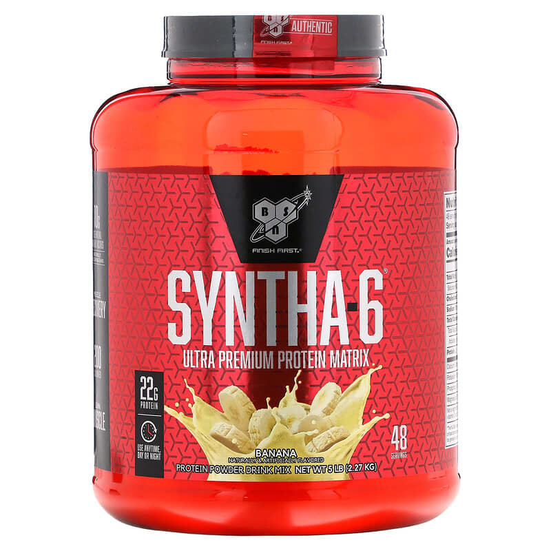 BSN Syntha-6 Ultra Premium Protein Matrix Banana 5 lb (2.27 kg) 834266007356