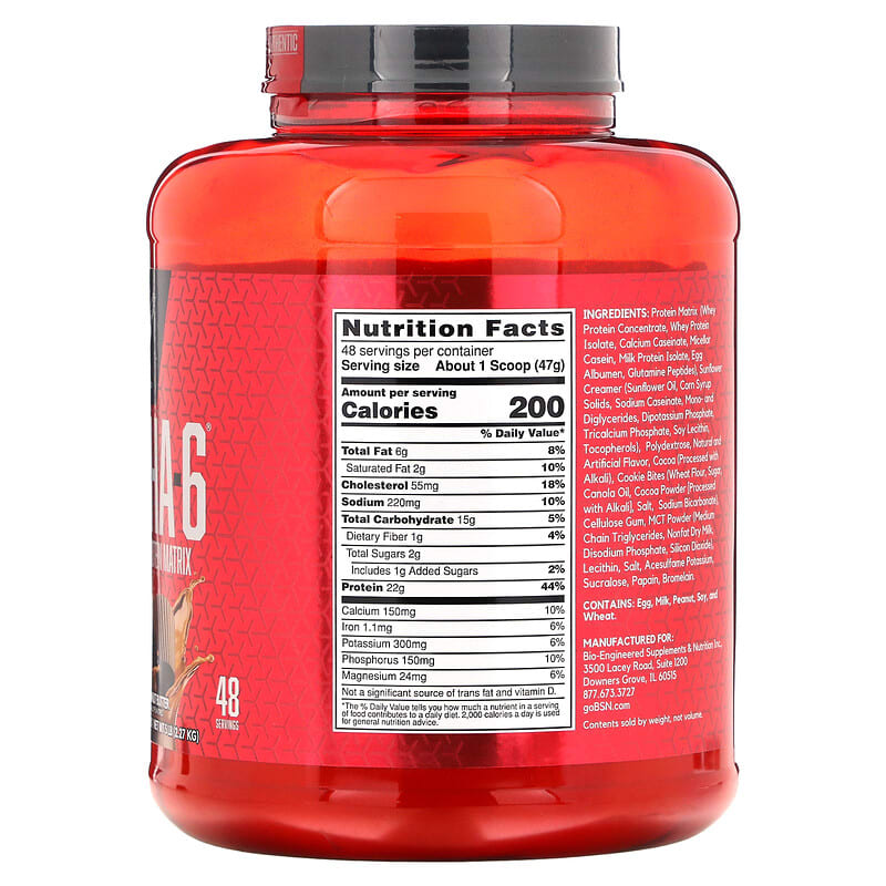 BSN, Syntha-6, Ultra Premium Protein Matrix, Chocolate Peanut Butter, 5 lb (2.27 kg) 834266007455