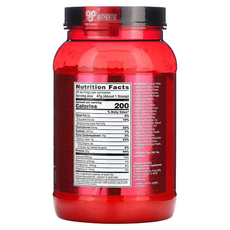 BSN, Syntha-6, Ultra Premium Protein Matrix, Strawberry Milkshake, 2.91 lbs (1.32 kg) 834266006151