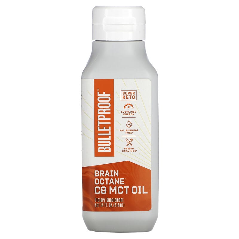 BulletProof Brain Octane C8 MCT Oil 14 fl oz (414 ml) 815709024246