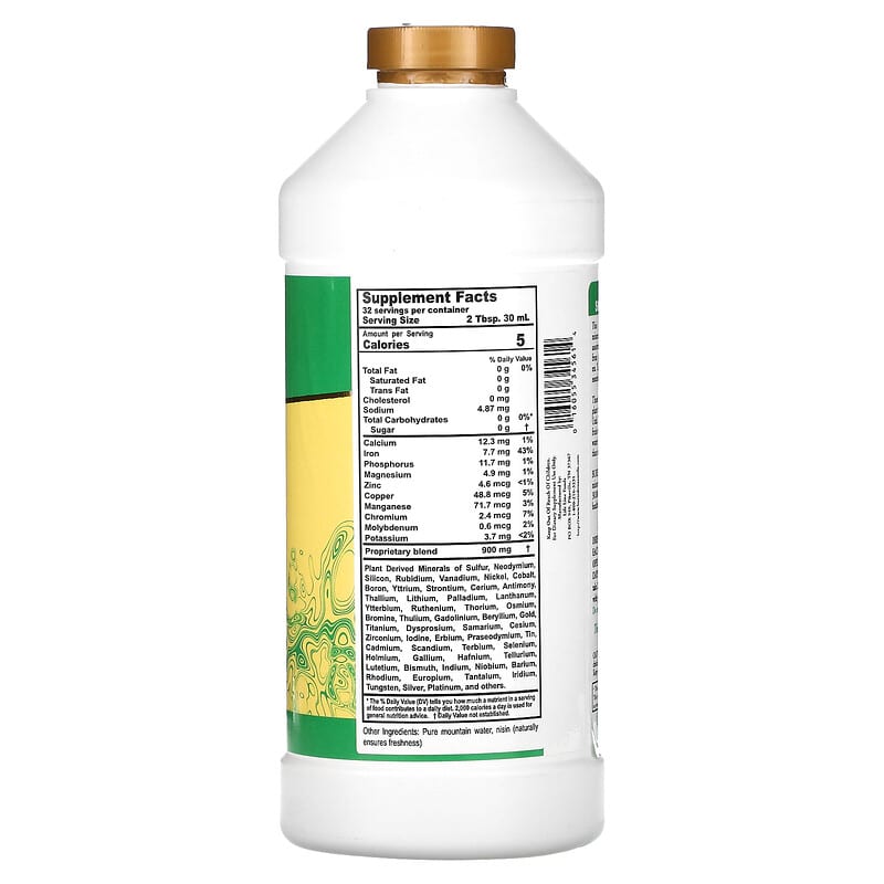 Buried Treasure, Liquid Nutrients, Pure Colloidal Minerals, 32 fl oz (946 ml) 16055345614