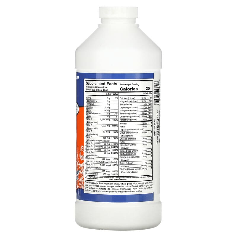 Buried Treasure, Liquid Nutrients, VM100 Daily Multi, Orange Zest, 32 fl oz (946 ml) 16055453784