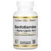 California Gold Nutrition Benfotiamine + Alpha Lipoic Acid 90 Veggie Capsules 898220020218