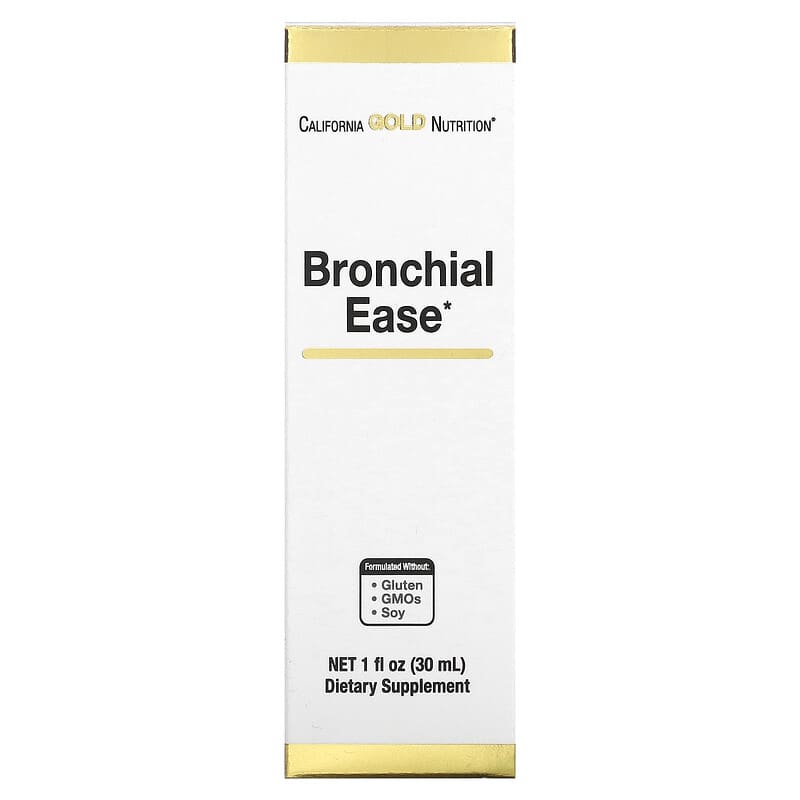 California Gold Nutrition Bronchial Ease 1 fl oz (30 ml) 898220021130