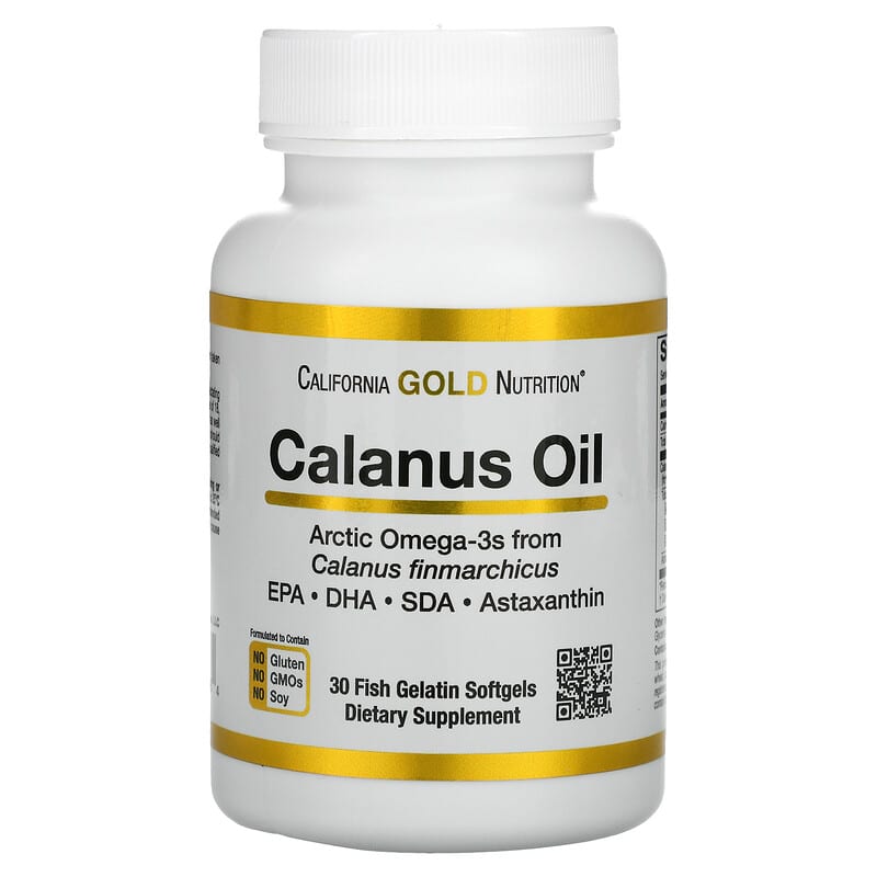California Gold Nutrition Calanus Oil 500 mg 30 Fish Gelatin Softgels 898220019984