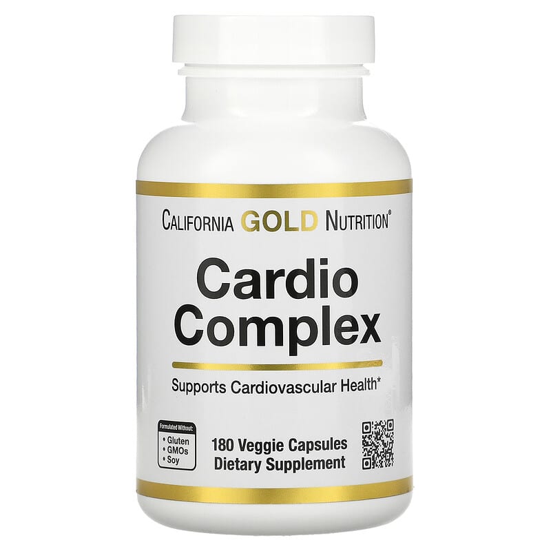 California Gold Nutrition Cardio Complex 180 Veggie Capsules 898220020690