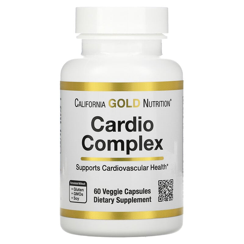 California Gold Nutrition Cardio Complex 60 Veggie Capsules 898220020706