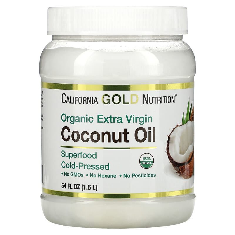 California Gold Nutrition Cold Pressed Organic Virgin Coconut Oil 54 fl oz (1.6 L) 898220012671
