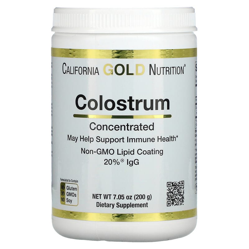California Gold Nutrition Colostrum Powder Concentrated 7.05 oz (200 g) 898220009121