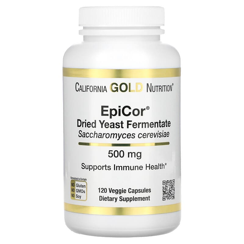 California Gold Nutrition EpiCor Dried Yeast Fermentate 500 mg 120 Veggie Capsules 898220015665