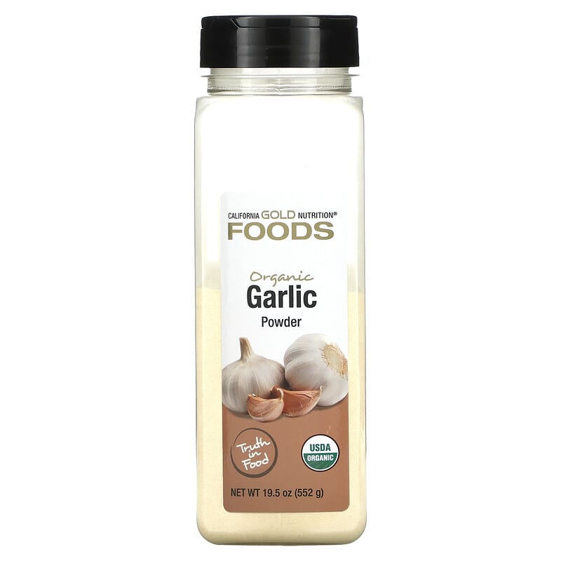 California Gold Nutrition FOODS - Organic Garlic Powder 19.5 oz (552 g) 898220020478