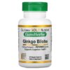 California Gold Nutrition Ginkgo Biloba Extract EuroHerbs European Quality 120 mg 60 Veggie Capsules 898220011094