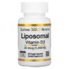 California Gold Nutrition Liposomal Vitamin D3 25 mcg (1,000 IU) 60 Veggie Capsules 898220018734