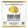 California Gold Nutrition MEM Food Memory & Cognitive Support 60 Packets 0.3 oz (8.5 g) Each 898220018932