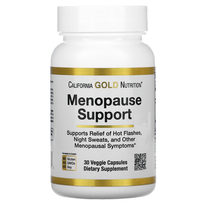 California Gold Nutrition Menopause Support 30 Veggie Capsules 898220020614