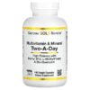 California Gold Nutrition Multivitamin and Mineral Two-A-Day 180 Veggie Capsules 898220019915