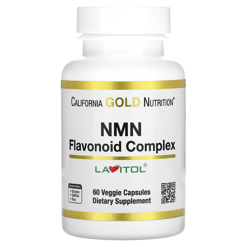 California Gold Nutrition NMN Flavonoid Complex 60 Veggie Capsules 898220019229