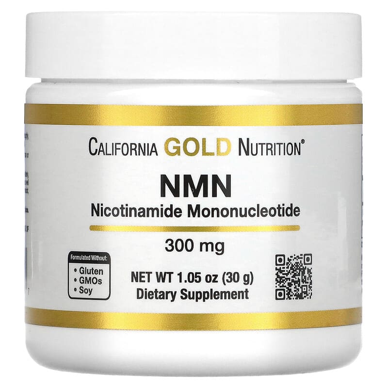 California Gold Nutrition NMN Powder 300 mg 1.05 oz (30 g) 898220021697