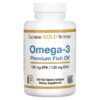 California Gold Nutrition Omega-3 Premium Fish Oil 180 EPA/120 DHA 100 Fish Gelatin Softgels 898220009527