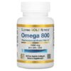 California Gold Nutrition Omega 800 Pharmaceutical Grade Fish Oil 80% EPA/DHA Triglyceride Form 1,000 mg 30 Fish Gelatin Softgels 898220012510