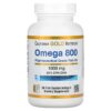 California Gold Nutrition Omega 800 Pharmaceutical Grade Fish Oil 80% EPA/DHA Triglyceride Form 1,000 mg 90 Fish Gelatin Softgels 898220012664