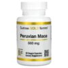 California Gold Nutrition Peruvian Maca 500 mg 90 Veggie Capsules 898220009497