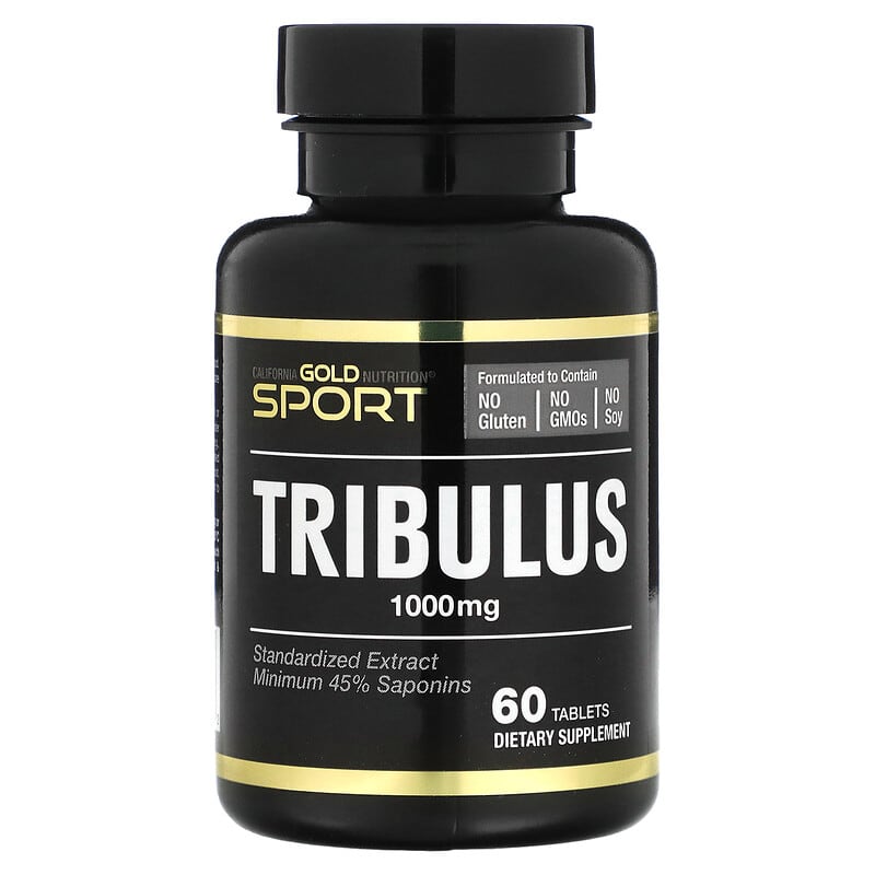 California Gold Nutrition SPORT - Tribulus 1,000 mg 60 Tablets 898220006632
