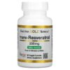 California Gold Nutrition Trans-Resveratrol Italian Sourced 200 mg 60 Veggie Capsules 898220011742