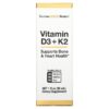 California Gold Nutrition Vitamin D3 + K2 25 mcg (1,000 IU) 1 fl oz (30 ml) 898220020492