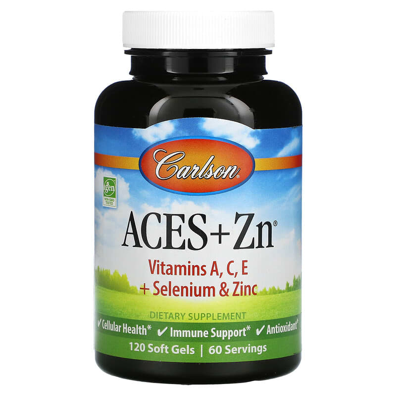 Carlson Aces + Zn 120 Soft Gels 88395044212