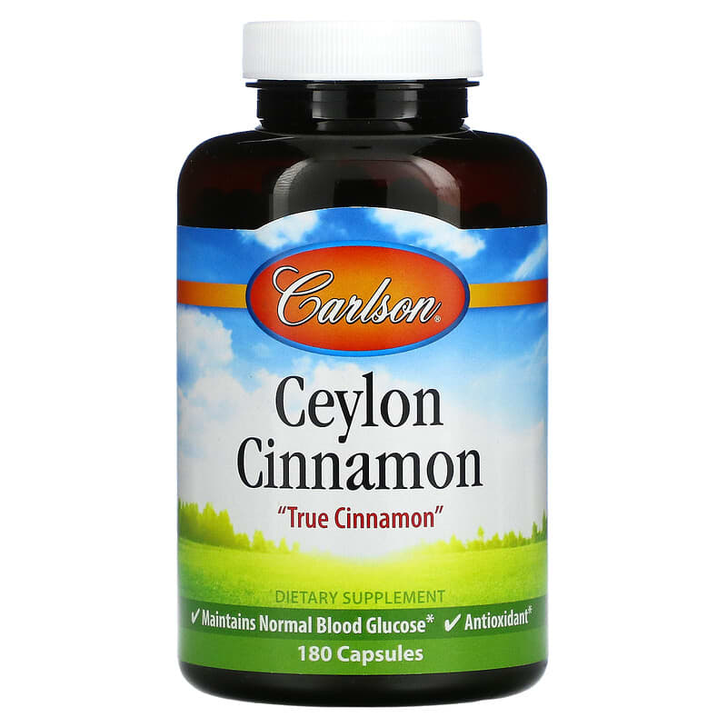 Carlson Ceylon Cinnamon 180 Capsules 88395810305