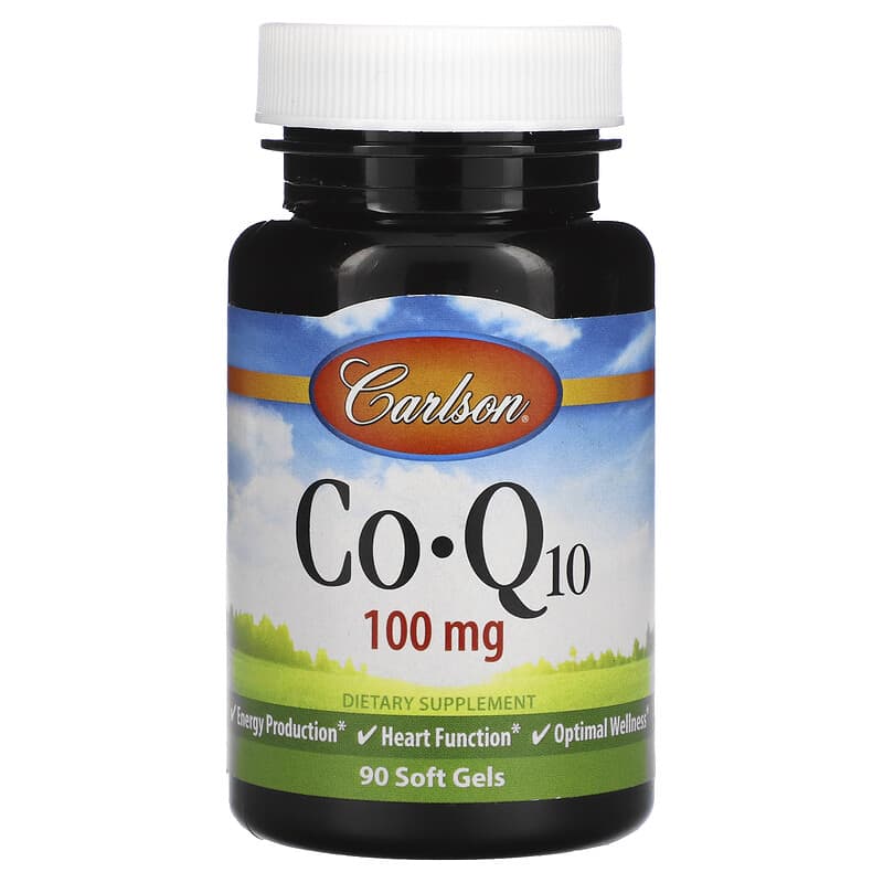 Carlson CoQ10 100 mg 90 Soft Gels 88395082412