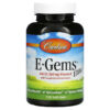 Carlson E-Gems Elite Vitamin E 268 mg (400 IU) 120 Soft Gels 88395007712