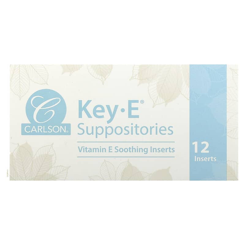 Carlson Key-E Suppositories 12 Inserts 88395005558